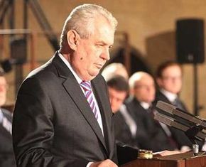 [Miloš Zeman při inauguračním projevu]