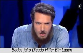 [Bedos jako Dieudo Hitler Bin Laden]