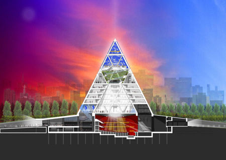 Tři sekce pyramidy